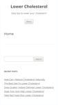 Mobile Screenshot of lowercholesterolnow.org