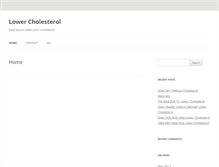 Tablet Screenshot of lowercholesterolnow.org